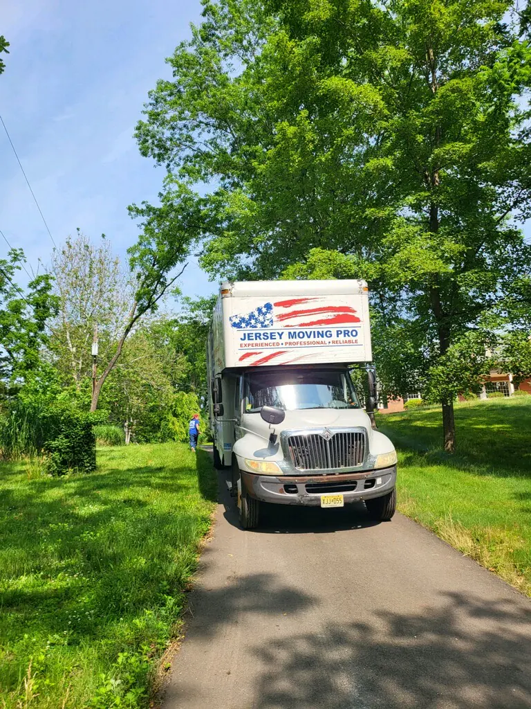 Jersey Moving Pro truck outside a North Brunswick home